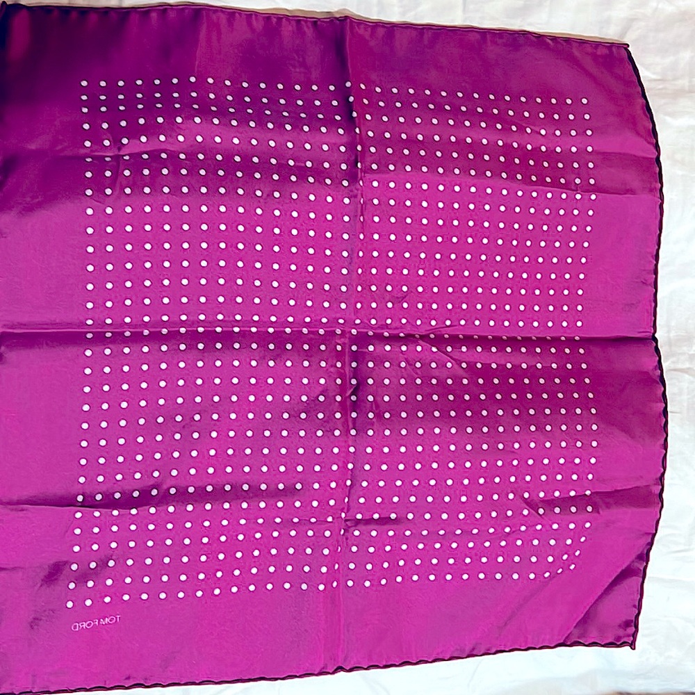 Tom Ford Pocket Square 100% Silk, Made in Italy